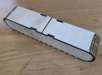 Коробка с двойными гибкими дверцами