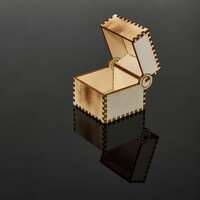 Коробка с встроенными петлями