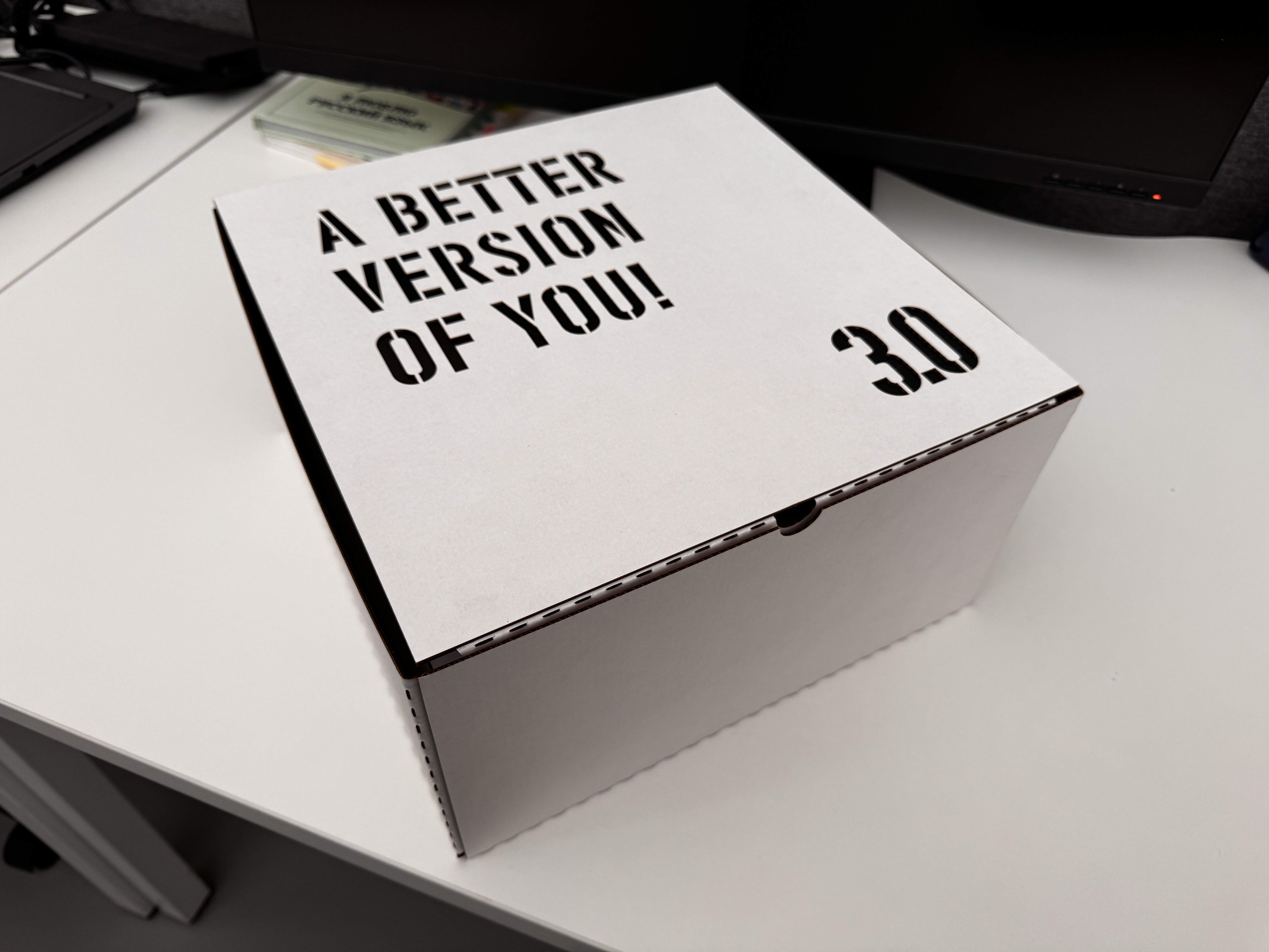 Лазерная резка картона для коробок - белая